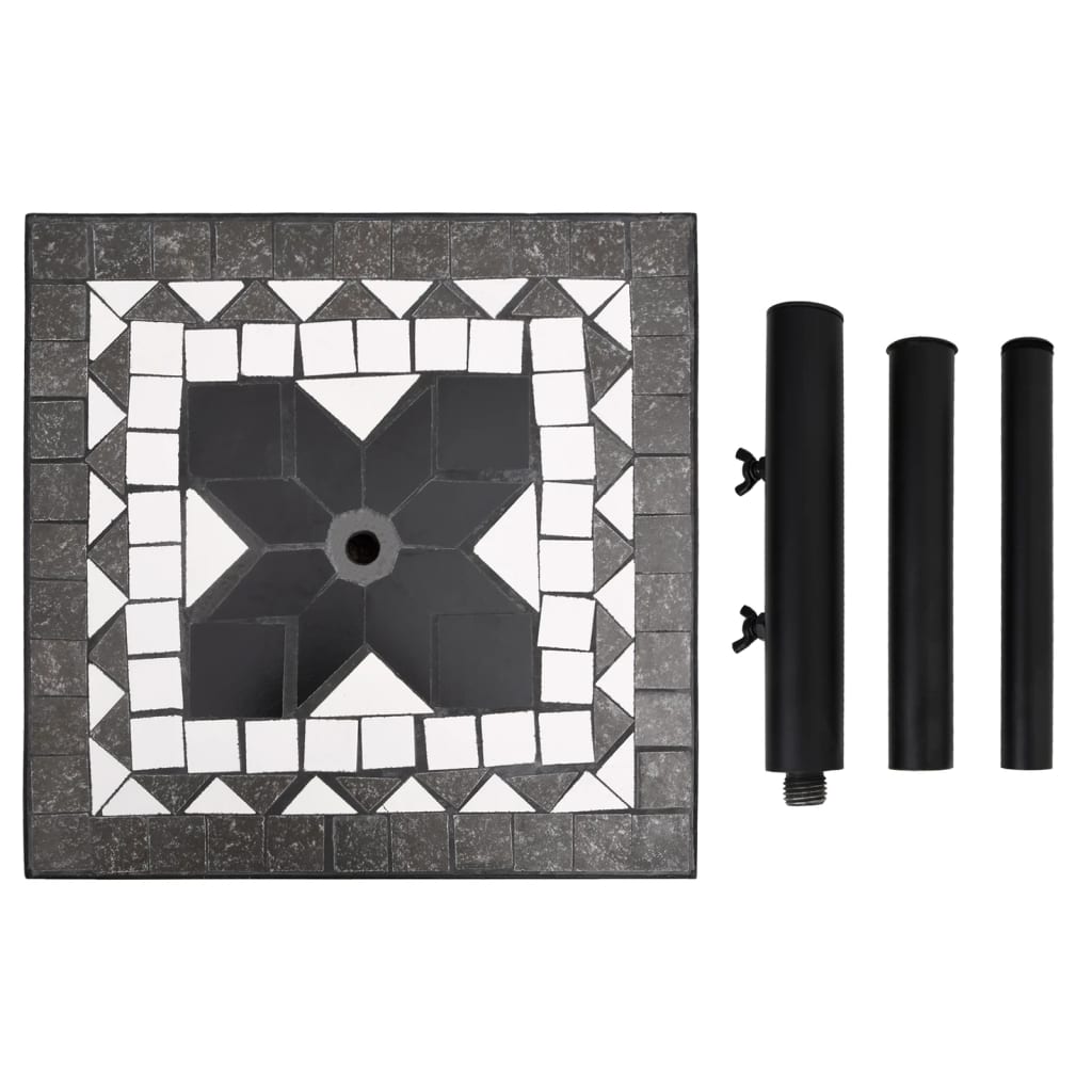 Suport Umbrelă De Soare, Negru Și Alb, , 12 Kg