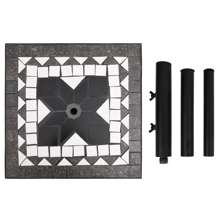 Suport Umbrelă De Soare, Negru Și Alb, , 12 Kg