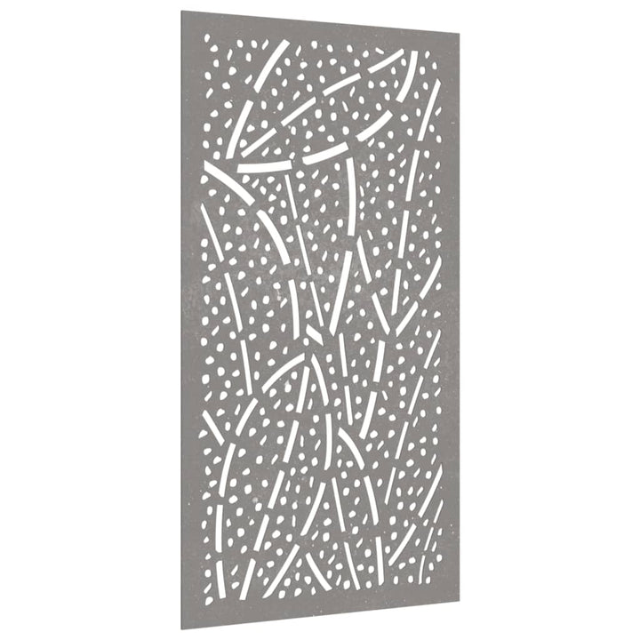 Decor Perete De Grădină 105X55 Cm Design Frunze Oțel Corten