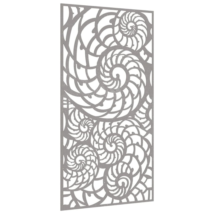 Decor Perete De Grădină 105X55 Cm Design Scoici Oțel Corten