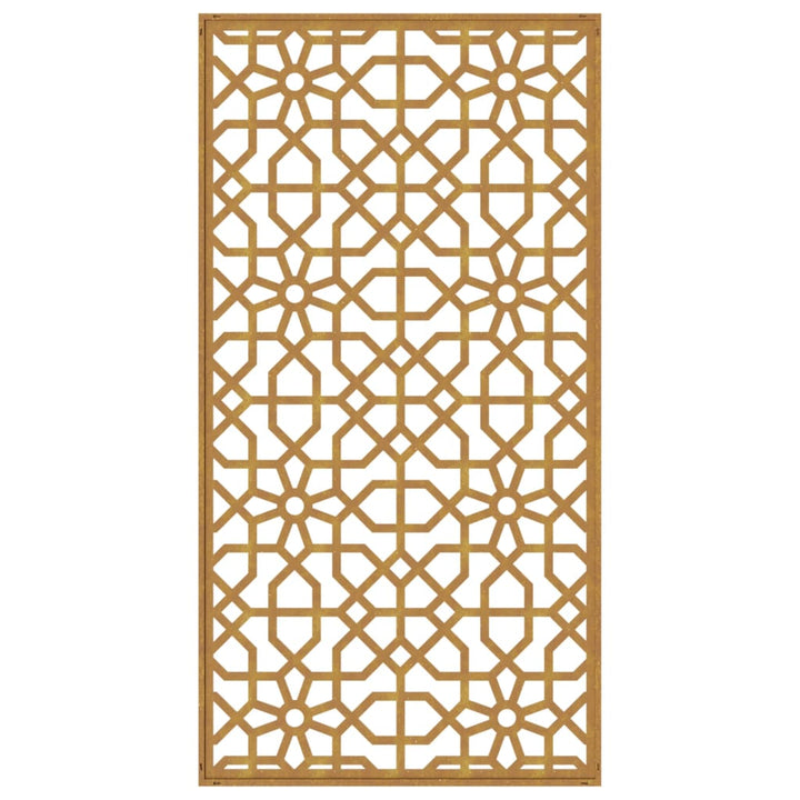 Decor Perete De Grădină 105X55 Cm Design Maur Oțel Corten