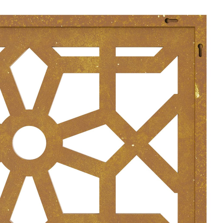Decor Perete De Grădină 105X55 Cm Design Maur Oțel Corten