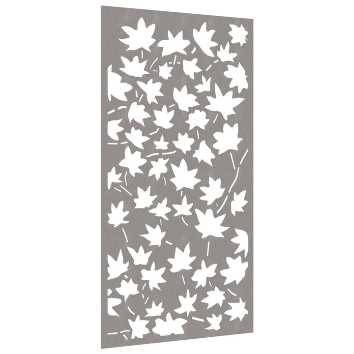 Decor De Perete 105X55 Cm Design Frunze Arțar Oțel Corten