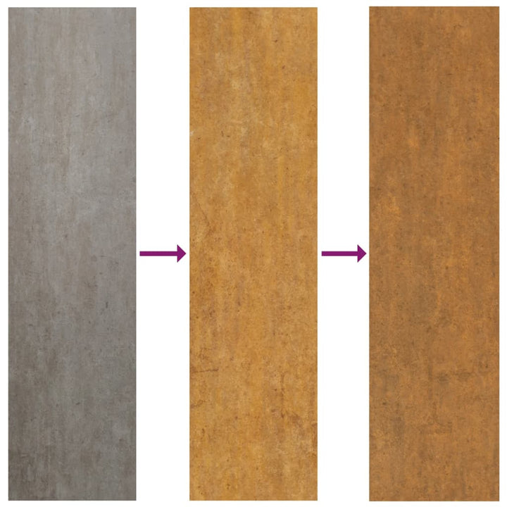 Decorațiune Perete Grădină, 55X55Cm, Oțel Corten, Frunze Arțar