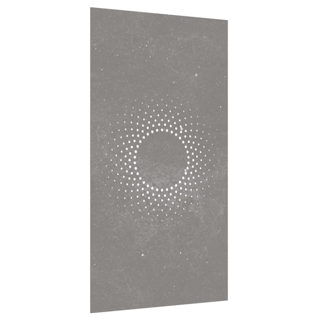 Decor Perete De Grădină 105X55 Cm Design Soare Oțel Corten