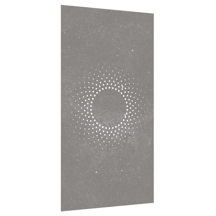 Decor Perete De Grădină 105X55 Cm Design Soare Oțel Corten