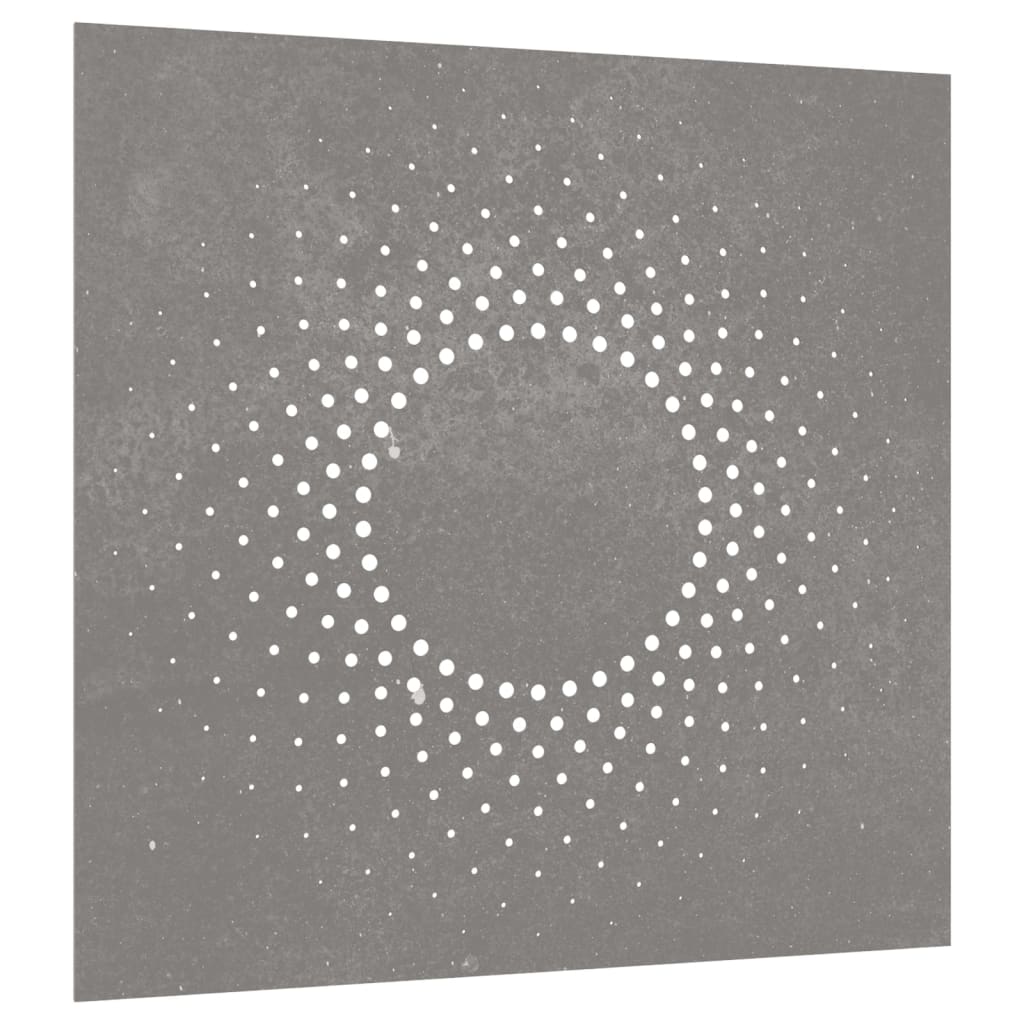 Decor Perete De Grădină 55X55 Cm Design Soare Oțel Corten