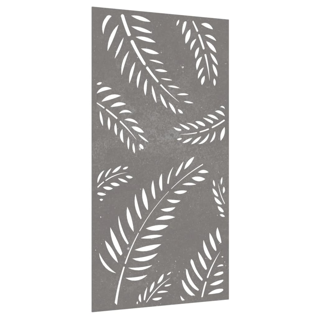 Decorație Perete De Grădină 105X55 Cm Design Frunze Oțel Corten