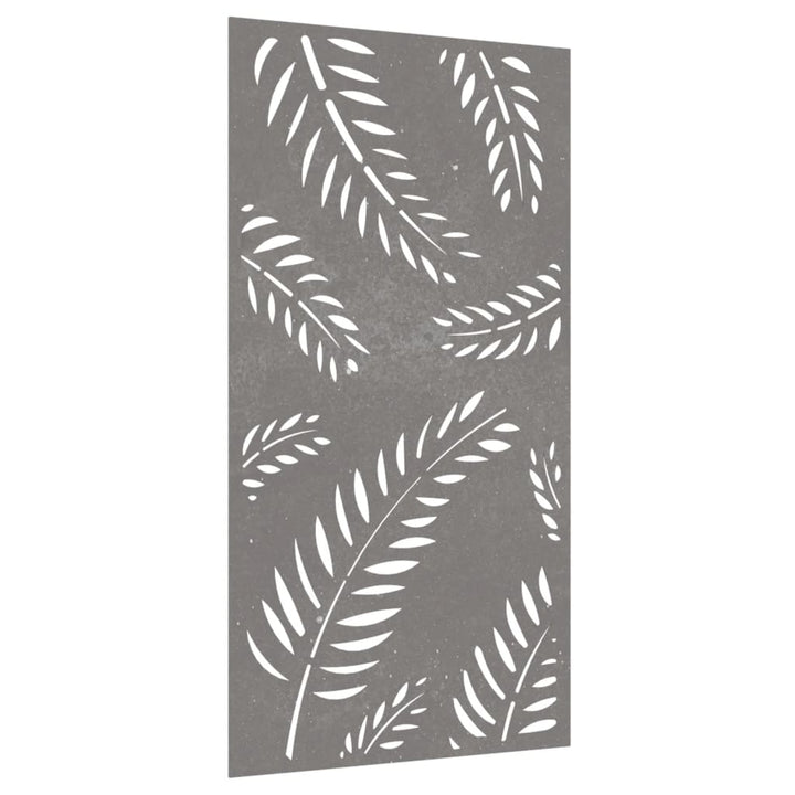 Decorație Perete De Grădină 105X55 Cm Design Frunze Oțel Corten