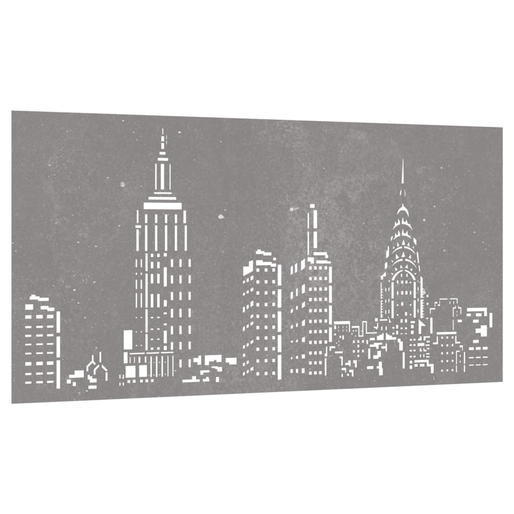 Decor Perete De Grădină 105X55 Cm Design Orizont Oțel Corten