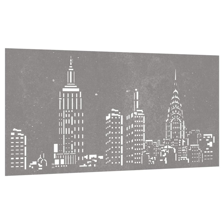 Decor Perete De Grădină 105X55 Cm Design Orizont Oțel Corten