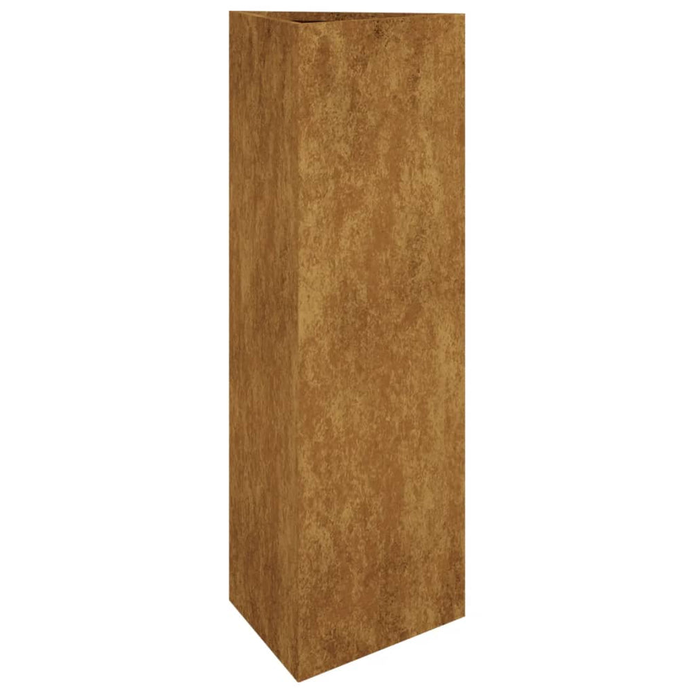 Jardinieră De Grădină, 30X26X75 Cm, Oțel Corten
