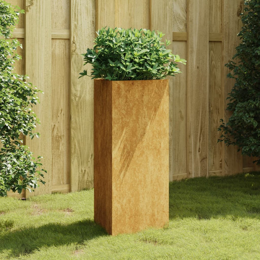Jardinieră De Grădină, 40X34,5X75 Cm, Oțel Corten