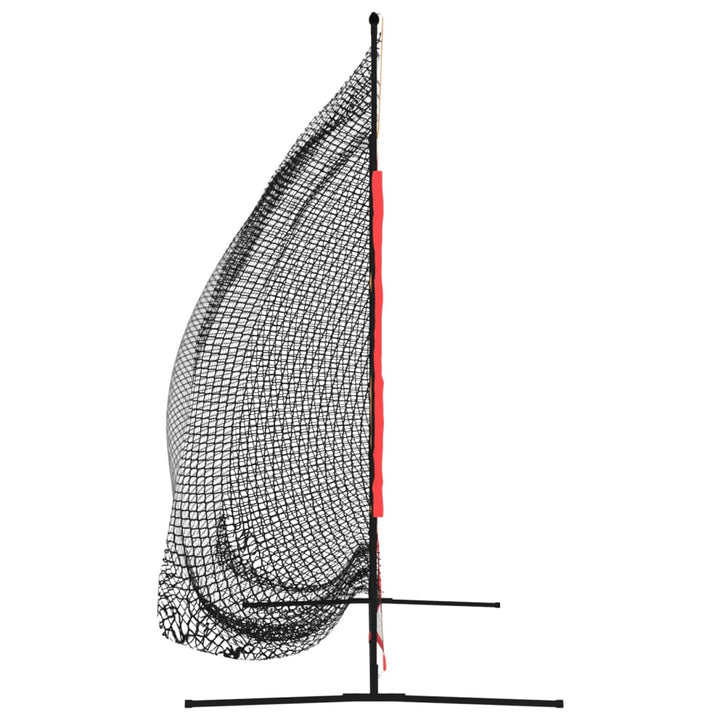 Plasă De Baseball Portabilă Negru/Roșu 215X107X216 Cm Poliester