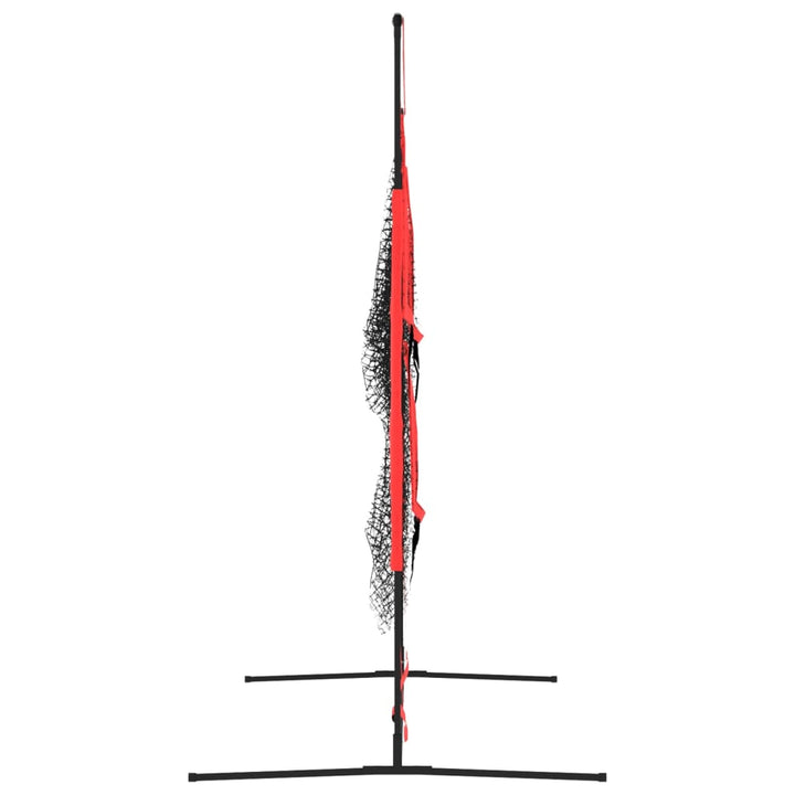 Plasă De Baseball Portabilă Negru/Roșu 183X105X183 Cm Poliester