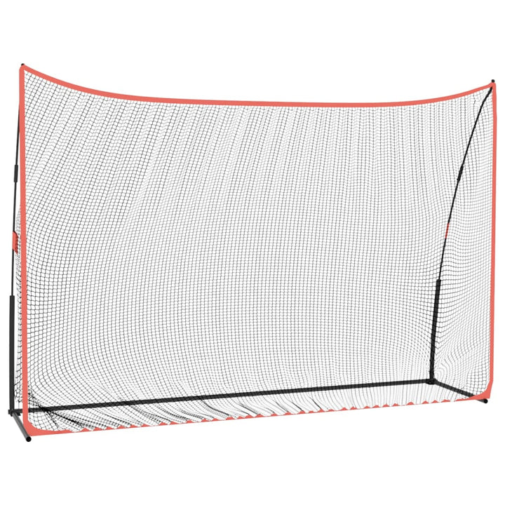 Plasă Antrenament Golf, Negru Și Roșu, 305X91X213 Cm, Poliester