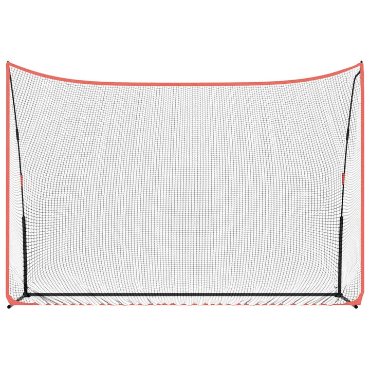 Plasă Antrenament Golf, Negru Și Roșu, 305X91X213 Cm, Poliester