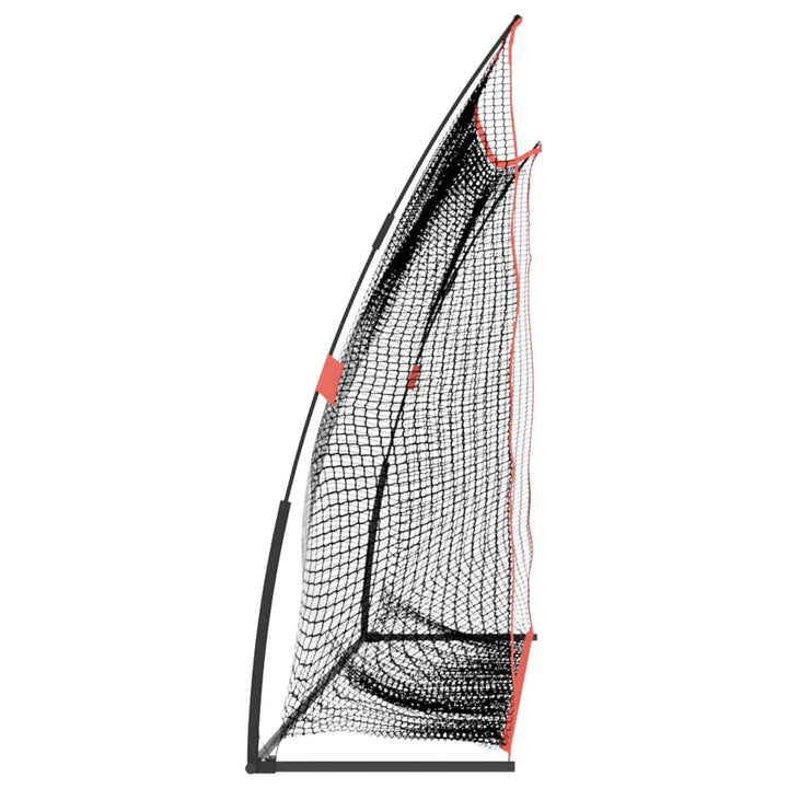 Plasă Antrenament Golf, Negru Și Roșu, 305X91X213 Cm, Poliester