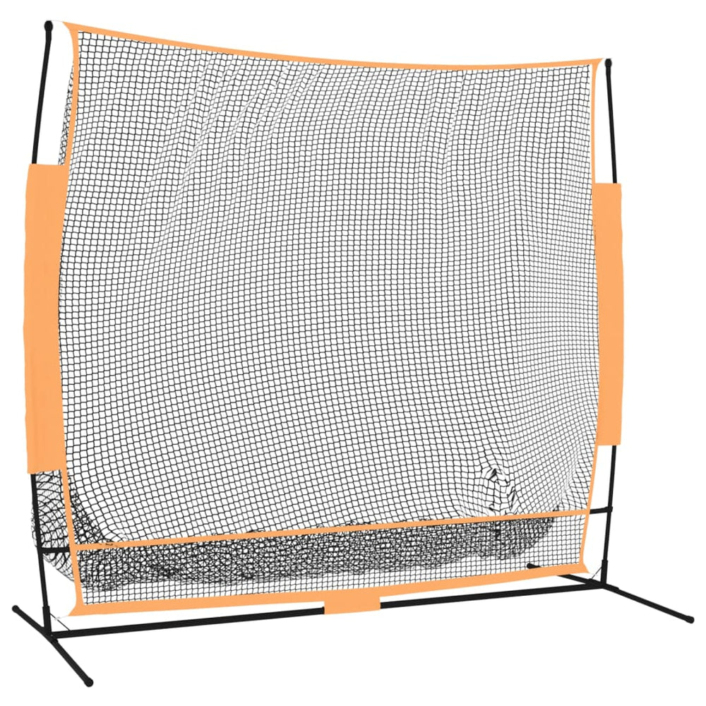 Plasă Antrenament Golf Negru/Portocaliu 215X107X216Cm Poliester
