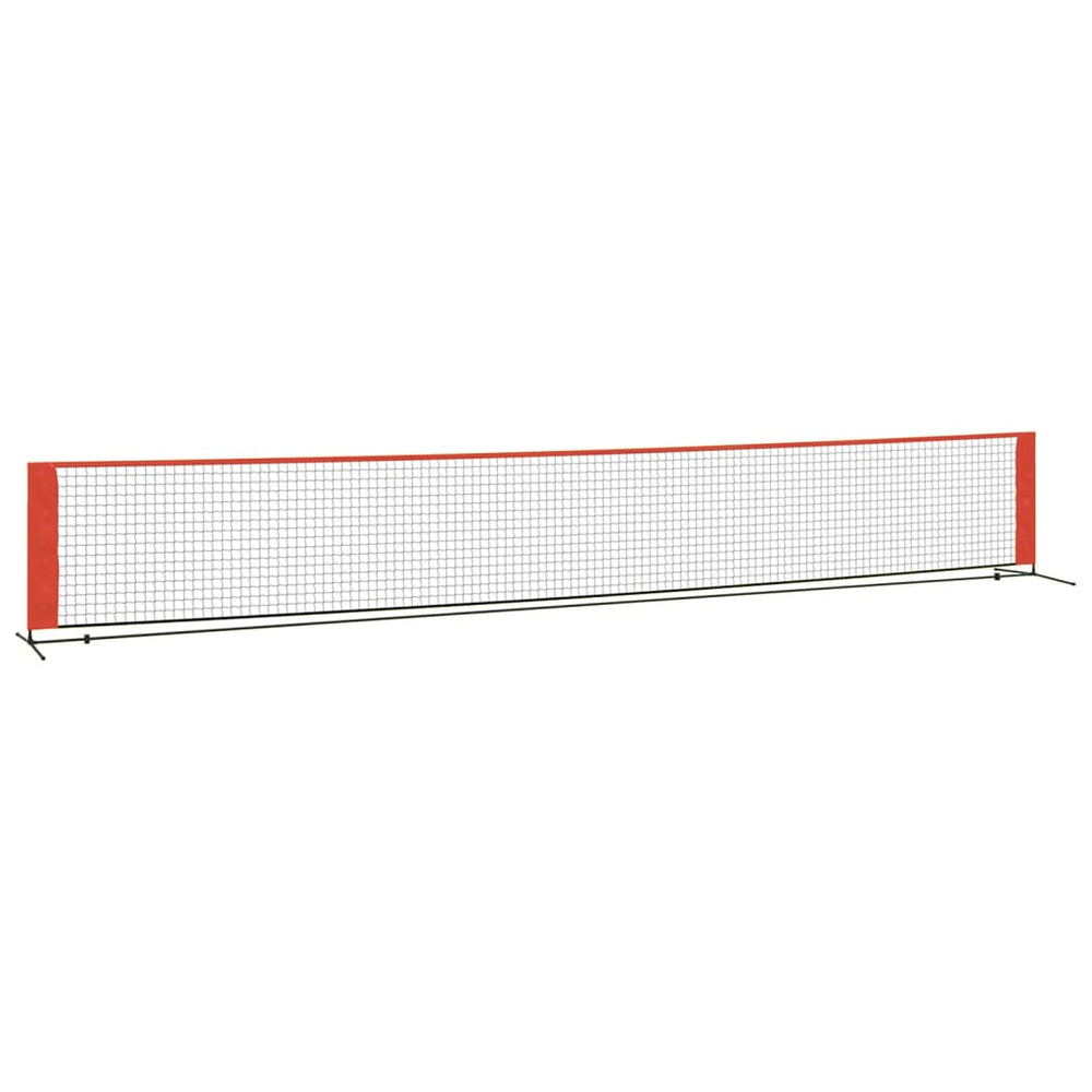 Plasă De Tenis, Negru Și Roșu, , Poliester