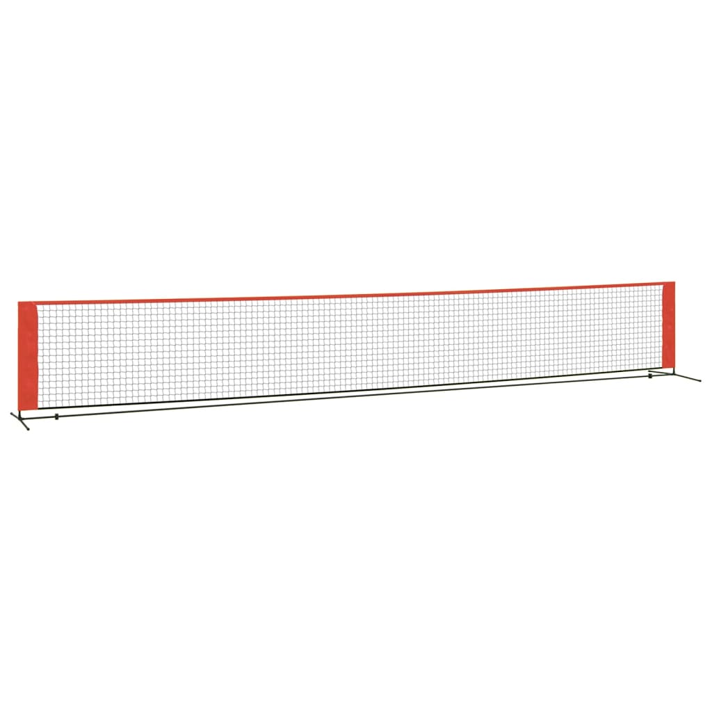 Plasă De Tenis, Negru Și Roșu, , Poliester