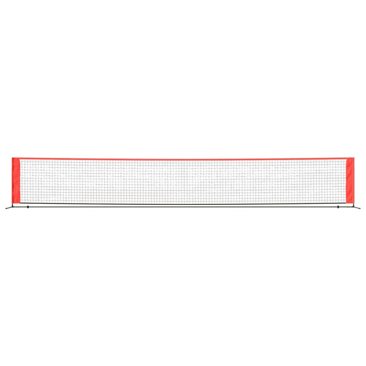 Plasă De Tenis, Negru Și Roșu, , Poliester
