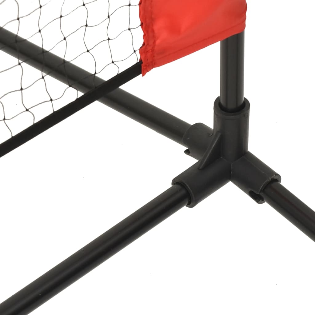 Plasă De Tenis, Negru Și Roșu, , Poliester