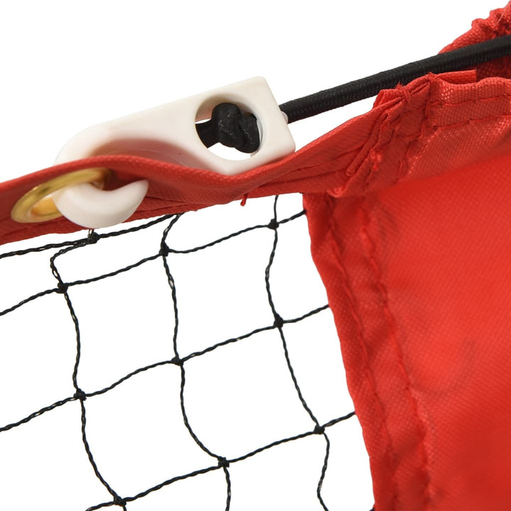 Plasă De Tenis, Negru Și Roșu, , Poliester