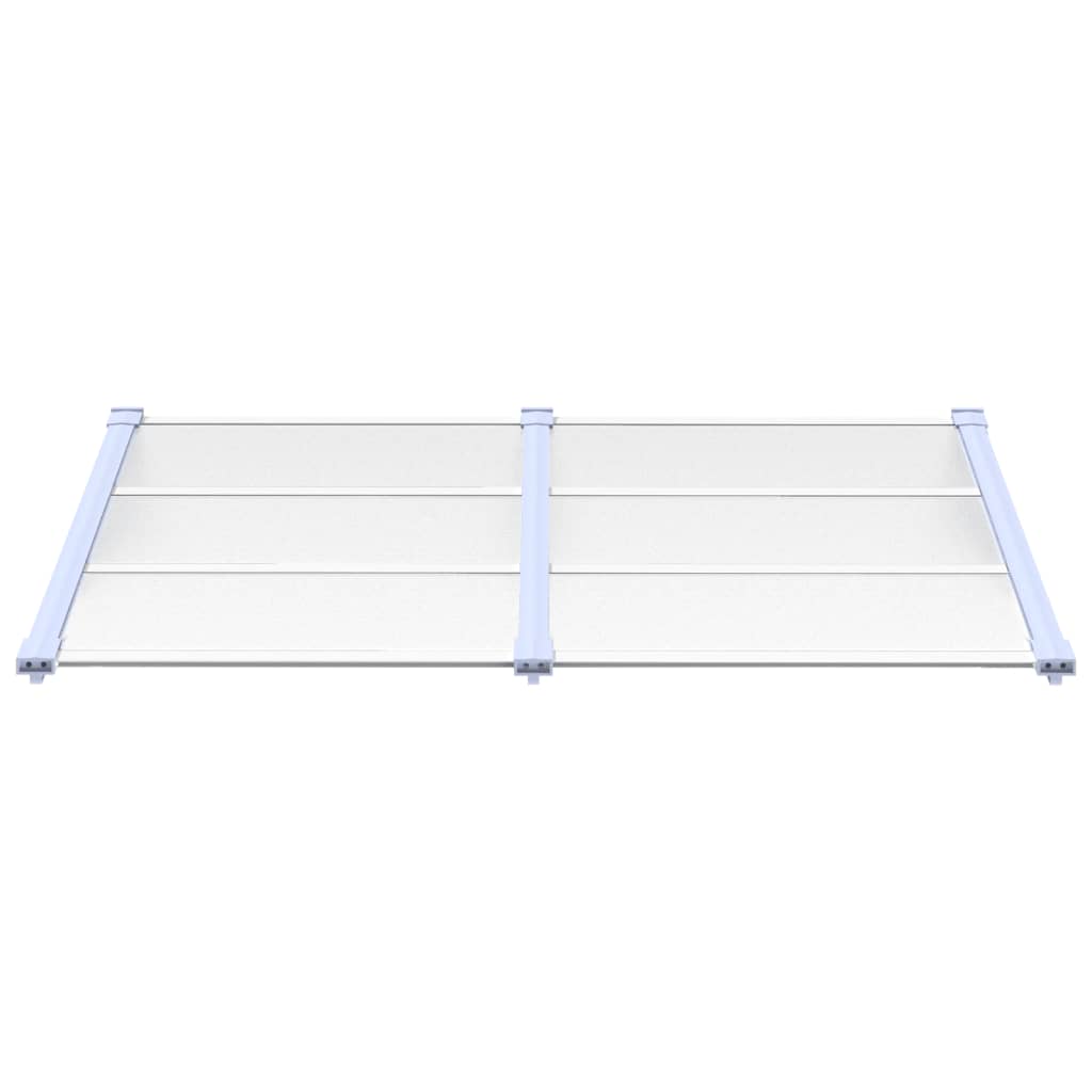 Copertină De Ușă, Gri Și Transparent, 152,5X90 Cm, Policarbonat