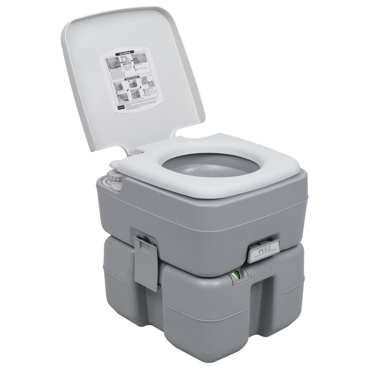 Set Portabil Cu Toaletă Și Lavoar Pentru Camping
