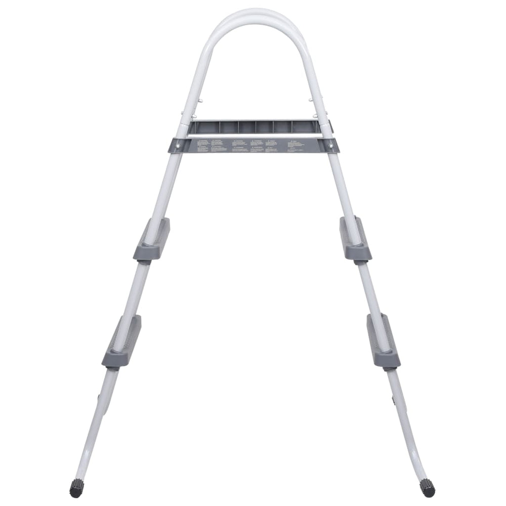 Scară De Piscină, Gri, 84 Cm, Oțel