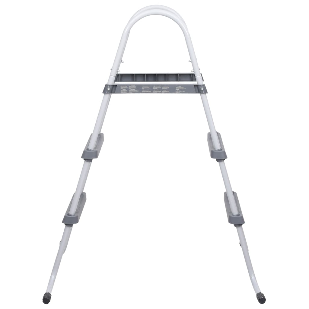 Scară De Piscină, Gri, 84 Cm, Oțel