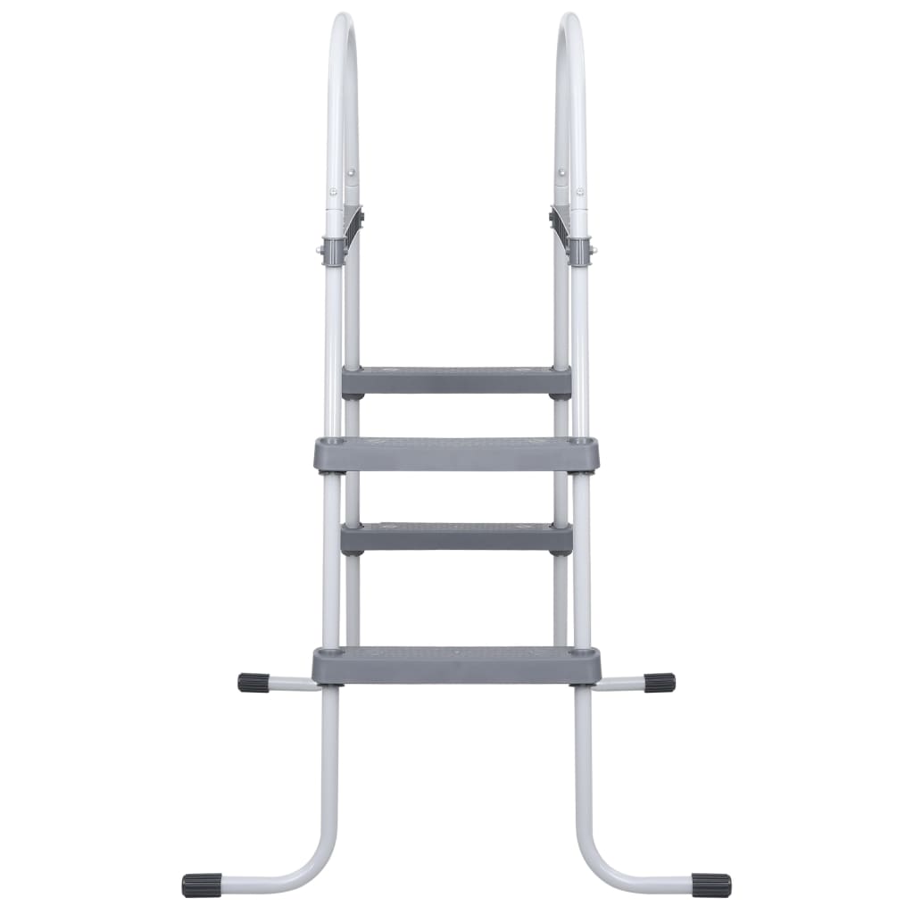 Scară De Piscină, Gri, 84 Cm, Oțel