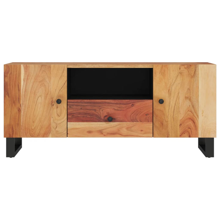 Dulap Tv, 105X33,5X46 Cm, Lemn Masiv De Acacia&Lemn Prelucrat