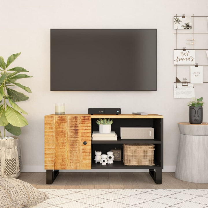 Dulap Tv, 80X33X46 Cm, Lemn Masiv Reciclat&Lemn Prelucrat