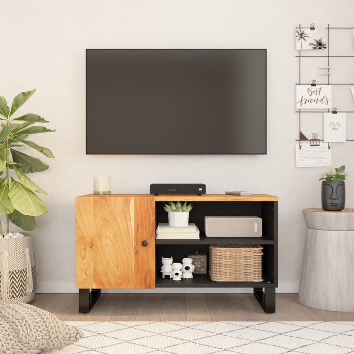 Dulap Tv, 80X33X46 Cm, Lemn Masiv Reciclat&Lemn Prelucrat