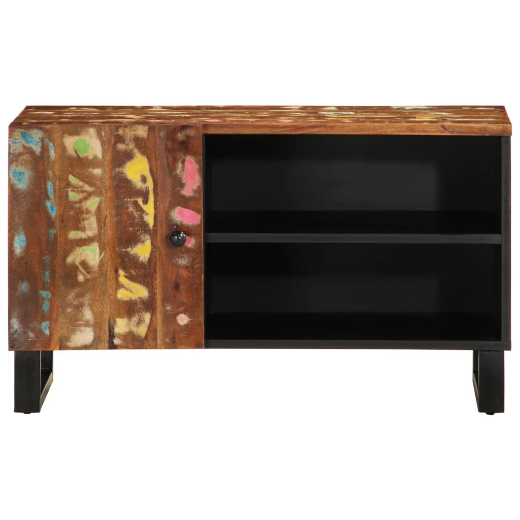 Dulap Tv, 80X33X46 Cm, Lemn Masiv Reciclat&Lemn Prelucrat