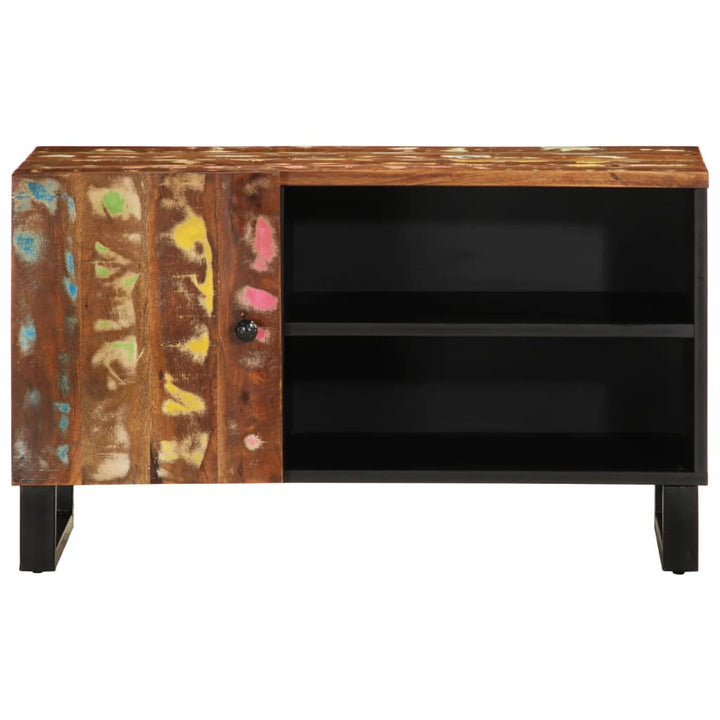 Dulap Tv, 80X33X46 Cm, Lemn Masiv Reciclat&Lemn Prelucrat