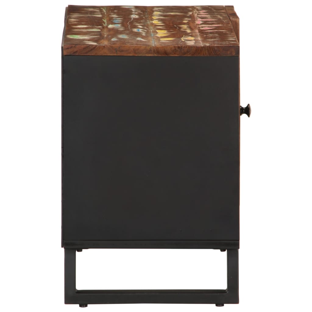 Dulap Tv, 80X33X46 Cm, Lemn Masiv Reciclat&Lemn Prelucrat