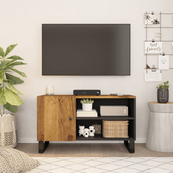 Dulap Tv, 80X33X46 Cm, Lemn Masiv Reciclat&Lemn Prelucrat