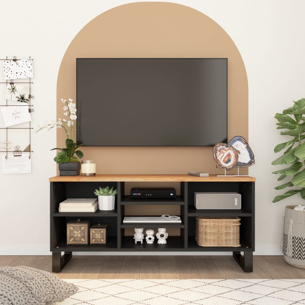 Dulap Tv, 100X33X46 Cm, Lemn Masiv De Mango Și Lemn Prelucrat
