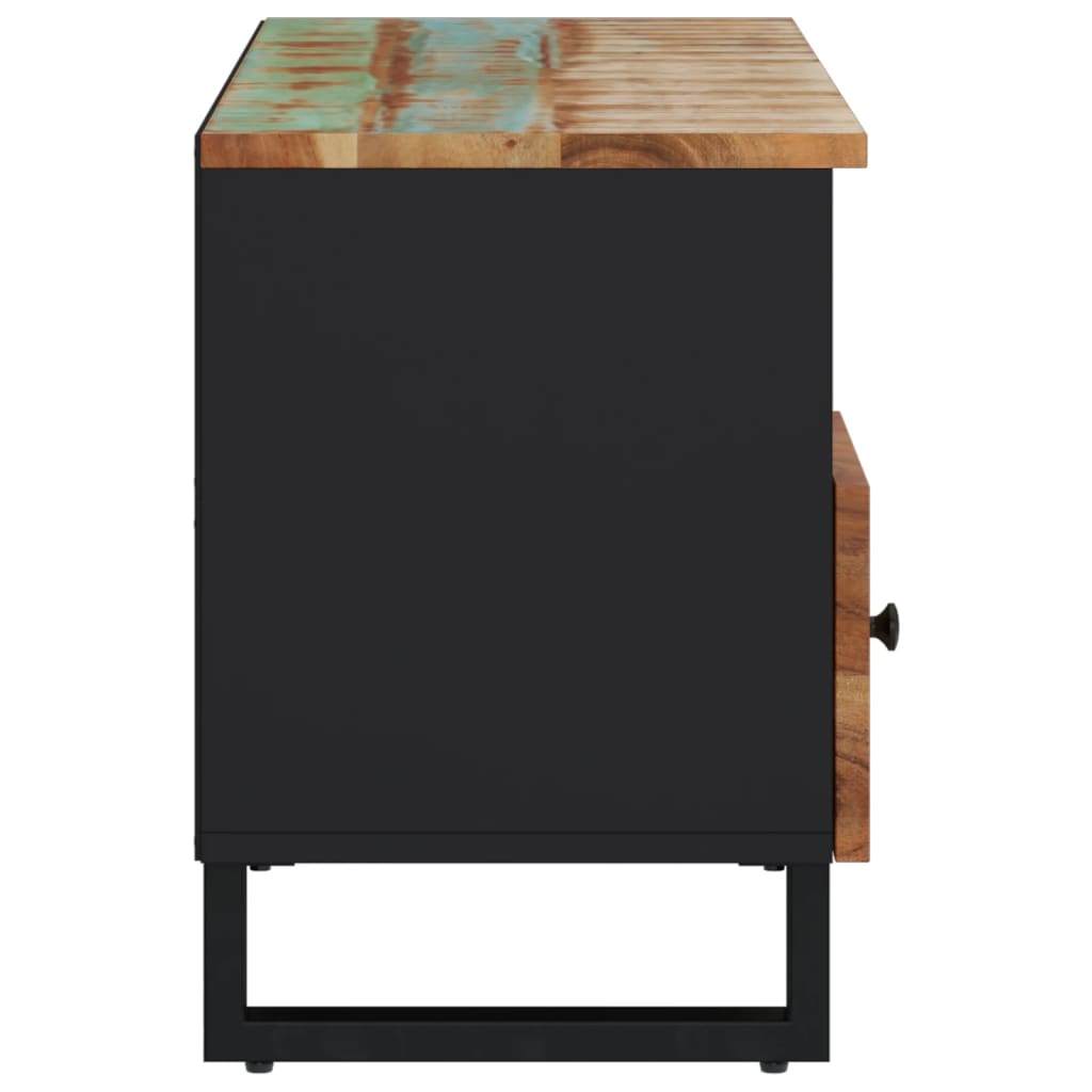 Comodă Tv, 100X33X46 Cm, Lemn Masiv Reciclat & Lemn Compozit