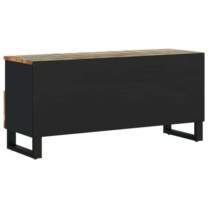 Comodă Tv, 100X33X46 Cm, Lemn Masiv Reciclat & Lemn Compozit