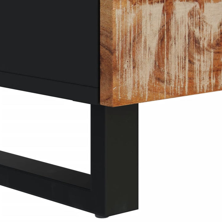 Comodă Tv, 100X33X46 Cm, Lemn Masiv Reciclat & Lemn Compozit