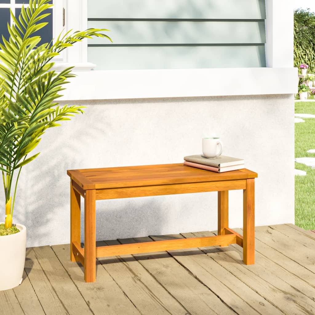 Bancă De Grădină 80X35X45 Cm, Lemn Masiv De Acacia