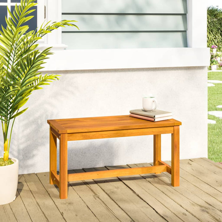 Bancă De Grădină 80X35X45 Cm, Lemn Masiv De Acacia