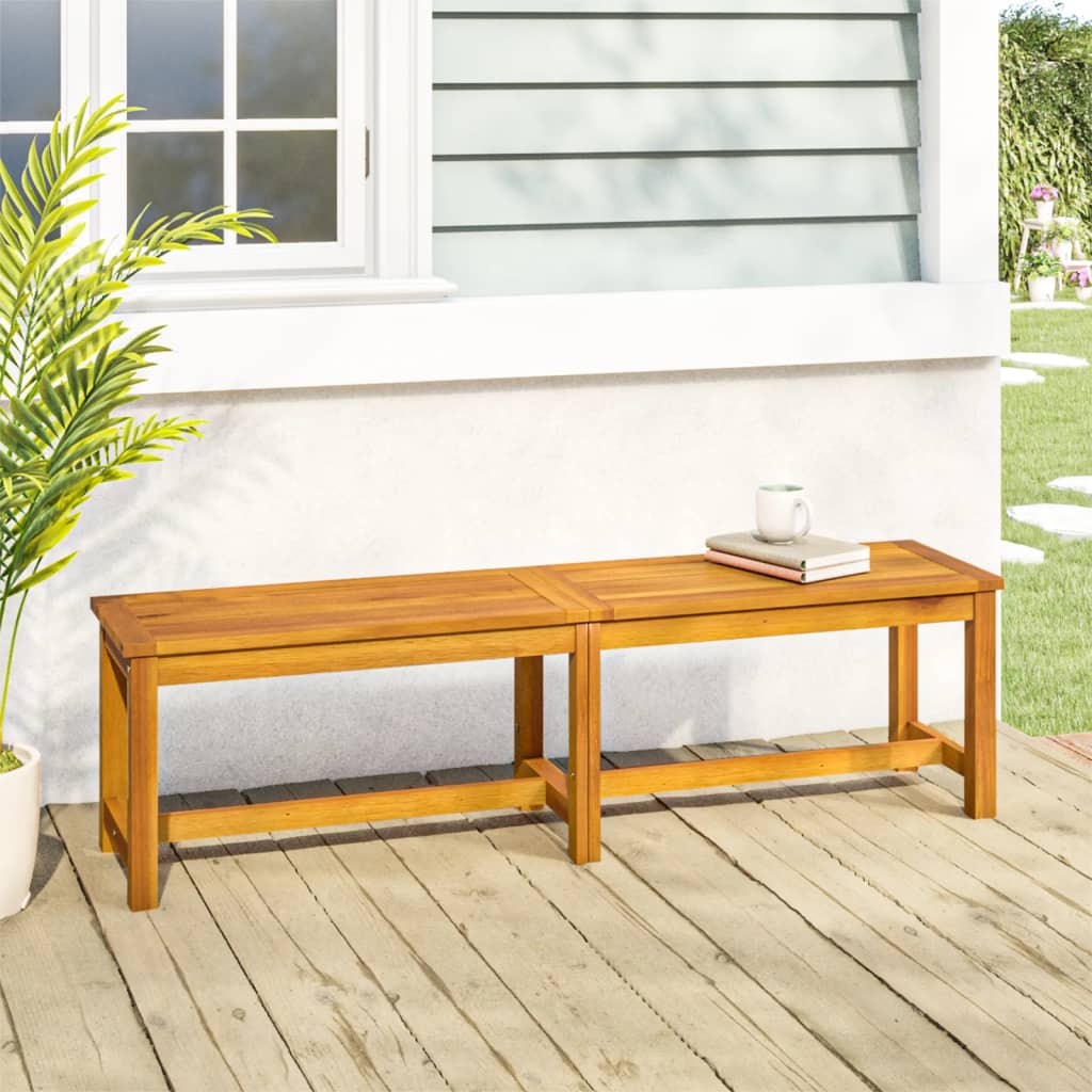 Bancă De Grădină 80X35X45 Cm, Lemn Masiv De Acacia