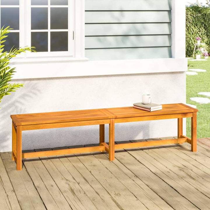 Bancă De Grădină 80X35X45 Cm, Lemn Masiv De Acacia