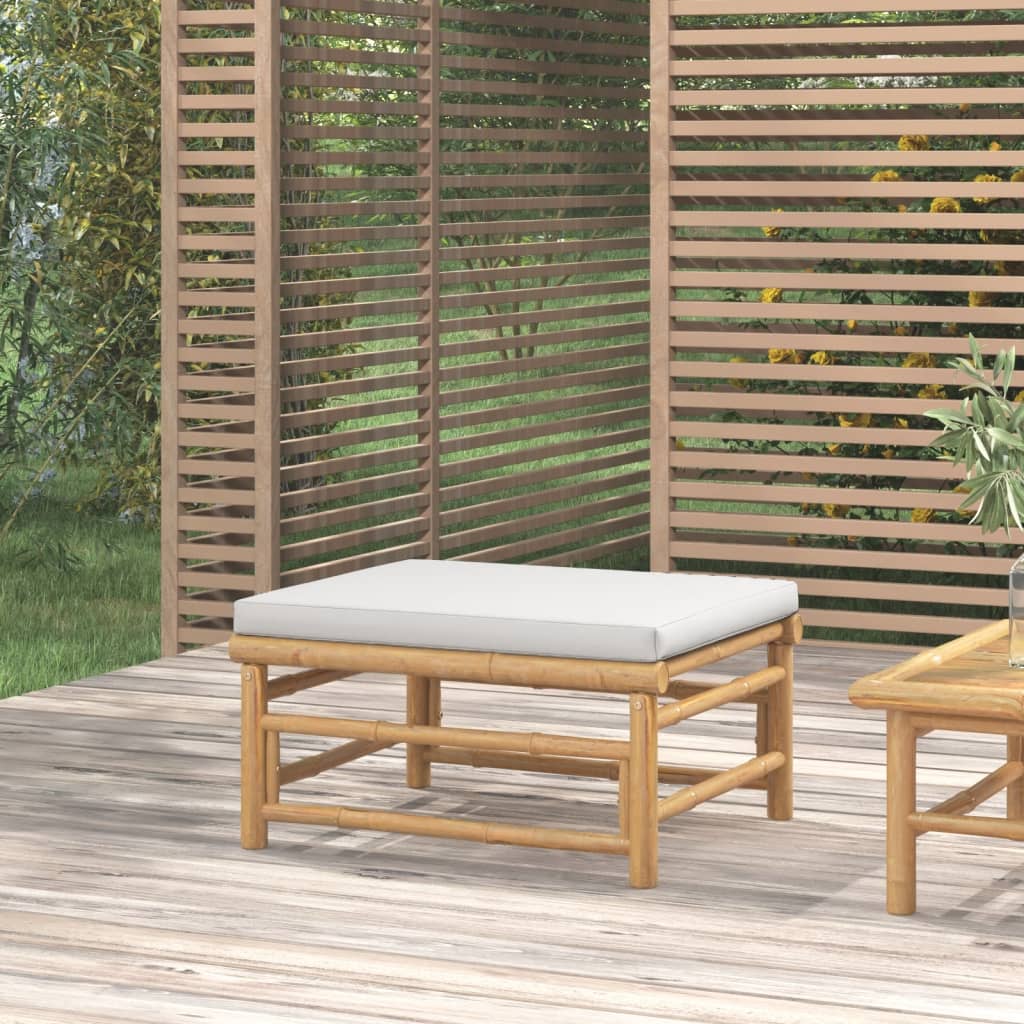 Set Mobilier De Grădină Cu Perne , 3 Piese, Bambus