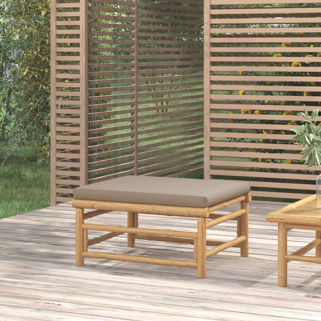 Set Mobilier De Grădină Cu Perne , 3 Piese, Bambus